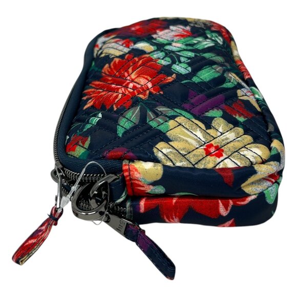 Lug Coupe XL Convertible Crossbody Bag Floral Print Navy & Multicolor Polyester - Picture 12 of 16